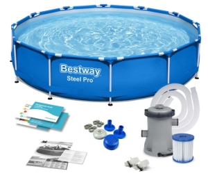 56681 BESTWAY BASEN STELAŻOWY 366 x 76 cm Z POMPĄ