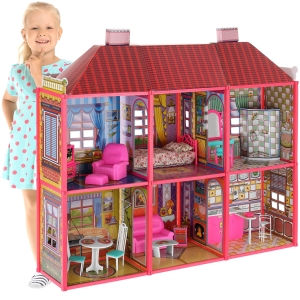 LT24 LANDTOYS DUZY DOMEK DLA LALEK BARBIE XXL MEBLE