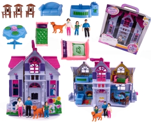 LT58 LANDTOYS DOMEK W WALIZCE Z FIGURKAMI RODZINA WILLA /
