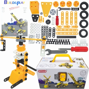 LT518 KLOCKI KONSTRUKCYJNE 8W1 MASZYNY BUDOWLANE DO SKRĘCANIA DŹWIG KOPARKA