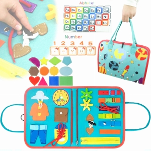 LT519 TABLICA SENSORYCZNA KOSMOS MONTESSORI MANIPULACYJNA UNIWERSALNA KSIĄŻKA 3D