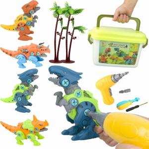 LT511 KREATYWNY ZESTAW KONSTRUKCYJNY DINOZAURY DO SAMODZIELNEGO SKRĘCANIA 4 DINOZAURY