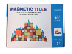 LT617 KLOCKI MAGNETYCZNE KONSTRUKCYJNE 3D 100EL DLA DZIECI