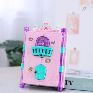 MAGICZNY SEKRETNY PAMIĘTNIK ZAMEK NA KLUCZYK ZE SCHOWKAMI ZESTAW DLA DZIECI