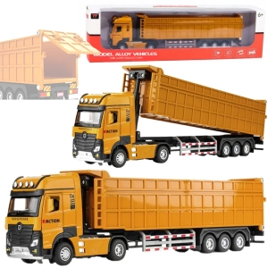 LT669 CIĘŻARÓWKA Z METALOWĄ KABINĄ I NAPĘDEM PULL-BACK